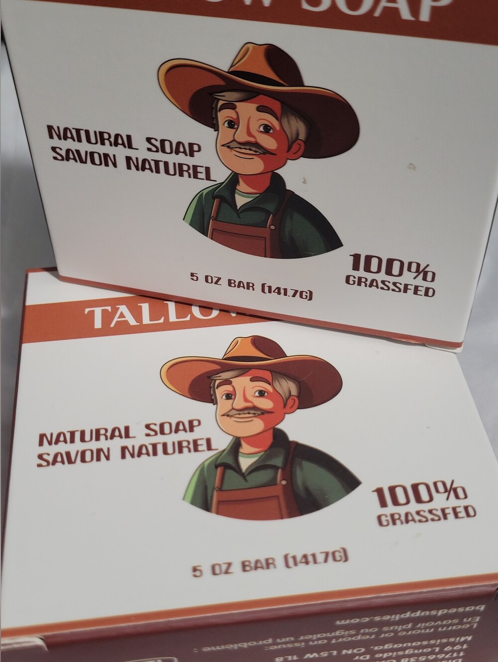 Based Supplies Tallow Soap Lot of 2 ❤️ Brand New & Authentic! 100% Grass Fed!